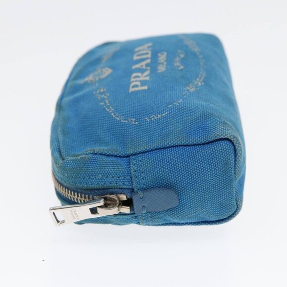 PRADA Pouch Canvas Light Blue Auth - Picture 4 of 15